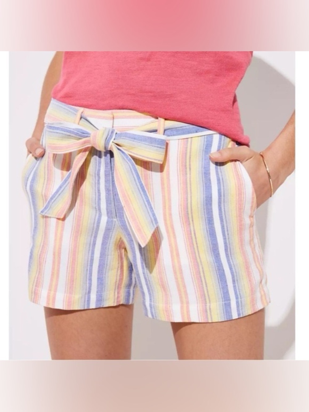 LOFT Linen Blend Summer Shorts Size 2